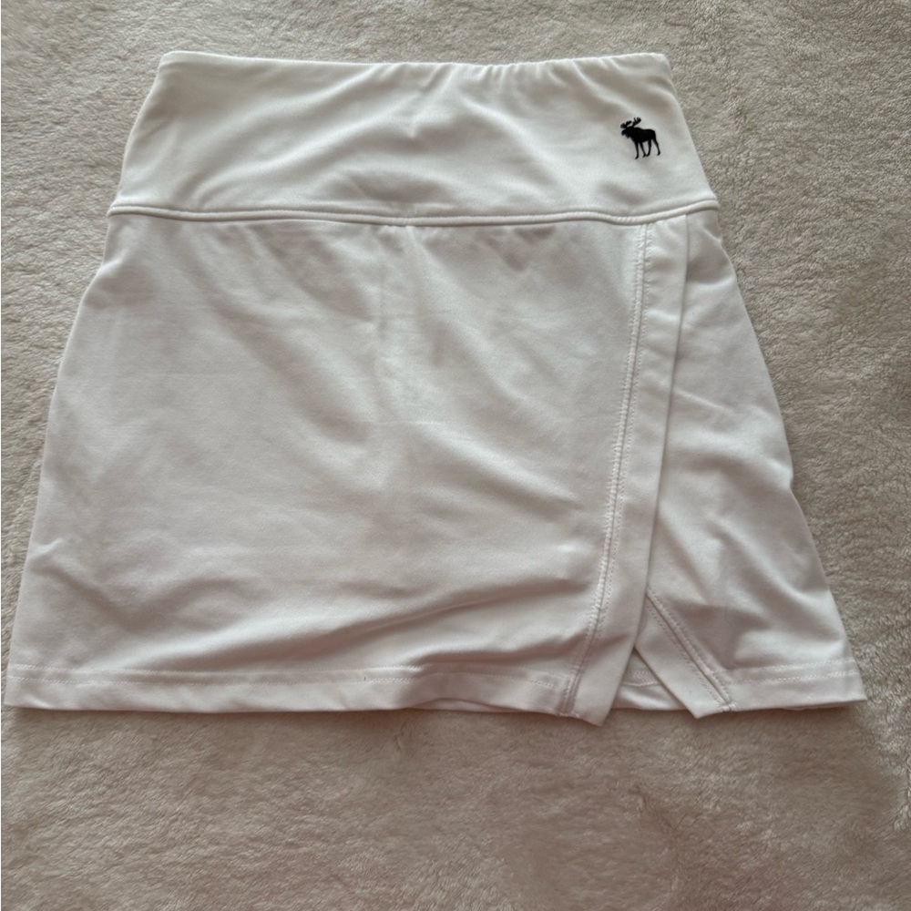 Abercrombie & Fitch Cream Active Skirt with Logo